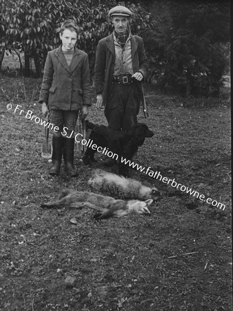 MR WADE AND MICHAEL WITH BADGERS